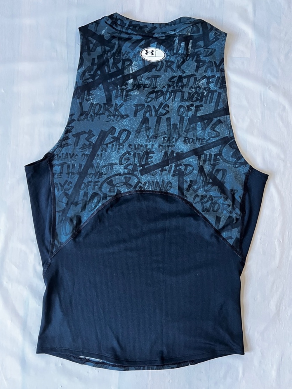 Under Armour Compression Tank top HeatGear Message men's size L - Picture 4 of 10